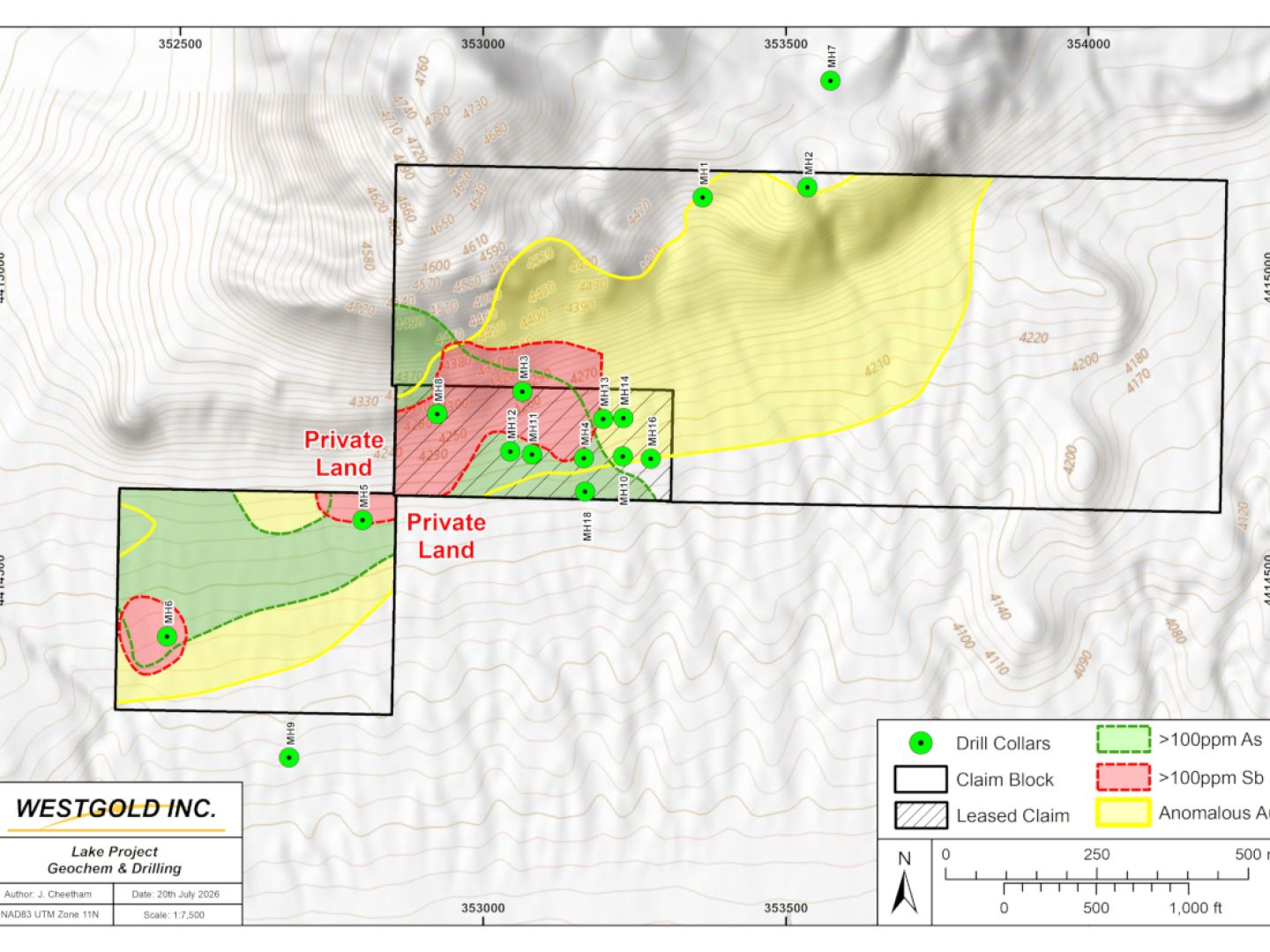 Lake Project - Geochemistry and Drilling